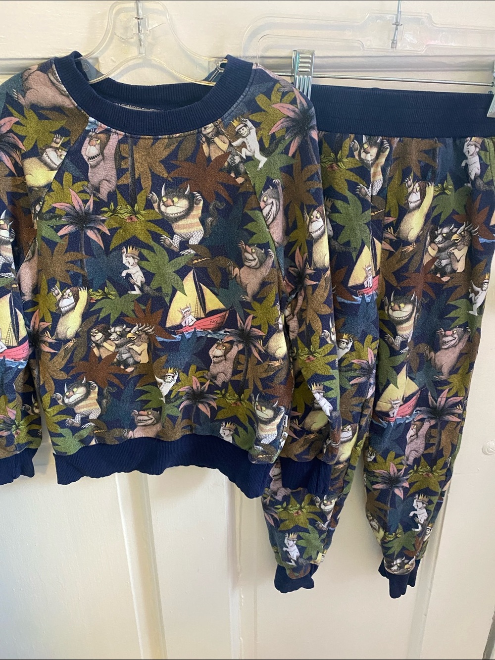Little Sleepies where the wild things Navy Matching Set